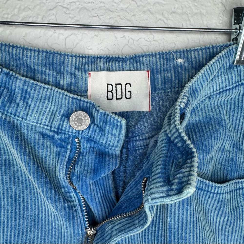 BDG Blue High Rise Wide Leg Corduroy Pants 32 - Picture 4 of 11